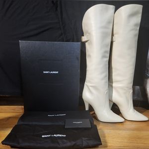Brand New SAINT LAURENT HARPER TALL  Knee High Boots.